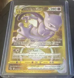 The Pokemon Company Pokemon TCG Mewtwo VSTAR Secret Rare 086/078 GO Holo Eng - Image 1