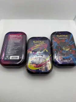 Pokemon TCG Mega Evolution Mini Tins Lot of 3 Factory Sealed - Image 1