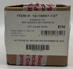Pokemon TCG ME01 Mega Evolution Enhanced Booster Box Case SEALED NEW - Image 1