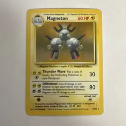 Pokemon TCG WotC Magneton 9/102 Base Set Holo Rare English Vintage NM - Image 1