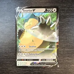 Pokemon Snorlax V Swsh01: Sword & Shield 141/202 Ultra Rare Holo 220 HP EN 2020 - Image 1