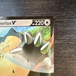 Pokemon Snorlax V Swsh01: Sword & Shield 141/202 Ultra Rare Holo 220 HP EN 2020 - Image 2