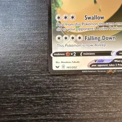 Pokemon Snorlax V Swsh01: Sword & Shield 141/202 Ultra Rare Holo 220 HP EN 2020 - Image 4