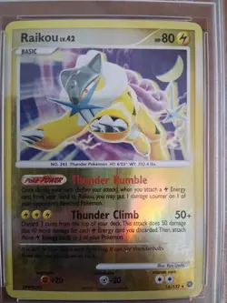Pokemon TCG Raikou Reverse Holo Foil 2007 Secret Wonders Set 16/132 PSA GRADE 5 - Image 4