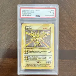 1999 Pokemon Zapdos 1st Edition Shadowless Holo 16/102 PSA 4 - Image 1