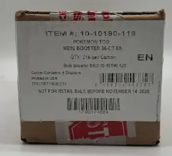 Pokemon TCG ME02 Phantasmal Flames Booster 6 Box Case SEALED NEW - Image 1