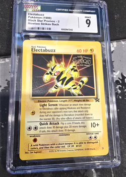 CGC 9 MINT Electabuzz # 2 WB Movie WOTC Black Star PROMO Pokemon Card - Image 1