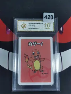 Charmander Old Maid GEM MINT Japanese Graded Pokemon -P gold 10 - Image 1