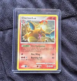 Nintendo Charizard 1/99 Platinum Holo Rare 140 HP Pokemon TCG ENG 2009 - Image 1