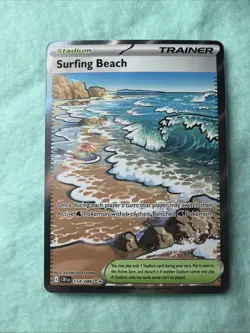 Surfing Beach 114/086 ME04: Chaos Rising NM Pokemon TCG Ultra Rare - Image 1