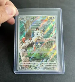 Pokemon Meowth 106/094 Holo Illustration Rare Phantasmal Flames ENG - Image 1