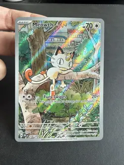 Pokemon Meowth 106/094 Holo Illustration Rare Phantasmal Flames ENG - Image 2