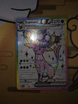 Pokemon Espeon EX SVP 175 Premium Figure Collection Black Star Promo - Image 1
