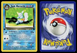 DARK WARTORTLE 46/82 UNCOMMON TEAM ROCKET POKEMON 1ST EDITION LP - Image 3