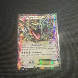 Rayquaza EX Shiny Holo Black Star Promo Card XY69 HP - Image 1