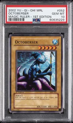 2002 YU-GI-OH! MRL-MAGIC RULER 1ST EDITION #052 OCTOBERSER PSA 10 - Image 1