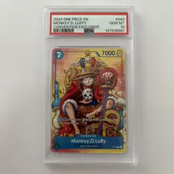 2024 One Piece Monkey D. Luffy Convention Exclusive PROMO P-043 PSA 10 - Image 3
