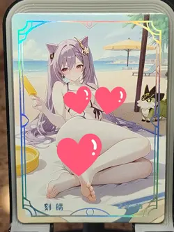 Keqing Under The Nightgown Card Goddess Story Anime Waifu ZX ZX-19 - Image 1