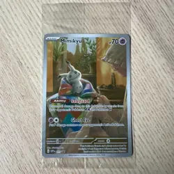 Mimikyu SVP 075 Paldean Fates ETB Black Star Promo Sealed Pokemon TCG Card - Image 1