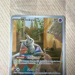 Mimikyu SVP 075 Paldean Fates ETB Black Star Promo Sealed Pokemon TCG Card - Image 2