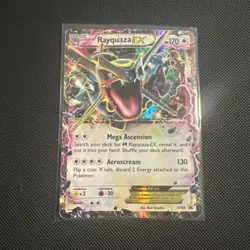 Rayquaza EX XY69 Shiny Holo Card XY Promo DMGed - Image 1