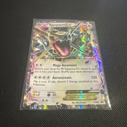 Rayquaza EX XY69 Shiny Holo Card XY Promo DMGed - Image 2