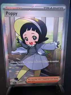 Pokemon TCG Poppy Sv03: Obsidian Flames Full Art Holo Ultra Rare Card 220/197 - Image 1
