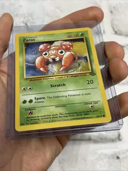 Pokemon Paras 59/64 Jungle Set Pokemon Card Vintage Vtg Nintendo NM/MT TGC WOTC - Image 2