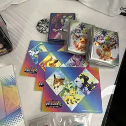 Charizard Treasure Chest w/ Stickers, Sleeves, Prismatic, Dice, Card Holder Lot - Image 5