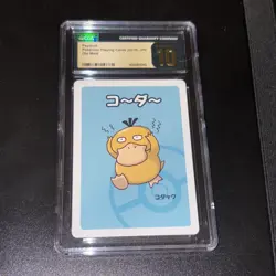 CGC 10 Pristine Psyduck Old Maid Playing Card 2019 Pokemon Japanese - Image 1