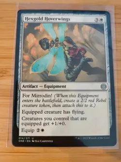 MTG Hexgold Hoverwings 014 Phyrexia: All Will Be One M/NM Free UK P&P - Image 1