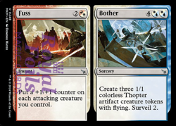 Fuss / Bother 4x FOIL MTG Murders at Karlov Manor MKM Uncommon MINT red wht blue - Image 1