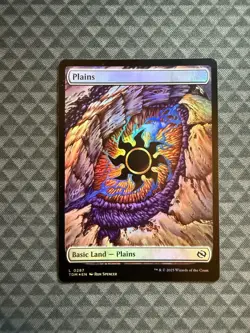 MTG Plains #0287 Foil Basic Land Tarkir: Dragonstorm (TDM) - Image 1