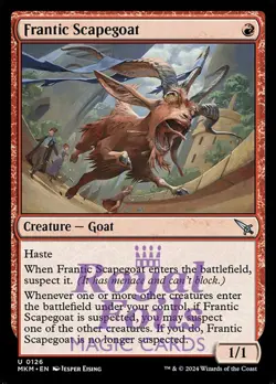 Frantic Scapegoat 4x FOIL MTG Murders at Karlov Manor MKM Uncommon MINT red - Image 1