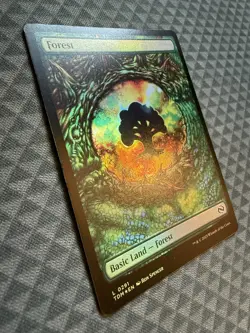 MTG Forest #0291 Foil Basic Land Tarkir: Dragonstorm (TDM) - Image 2