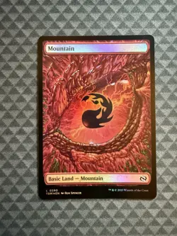 MTG Mountain #0290 Foil Basic Land Tarkir: Dragonstorm (TDM) - Image 1