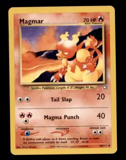 2X Pokemon Card WOTC Magmar Neo Genesis 40/111 MODERATELY PLAYED Uncommon TCG!!! - Image 1