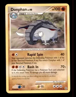 2X Pokemon Card Donphan LV.48 Secret Wonders 48/132 MODERATELY PLAYED Uncommon!! - Image 1