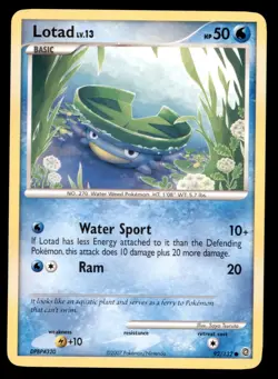 2X Pokemon Card Lotad LV.13 Secret Wonders 92/132 NEAR MINT Non-Holo Common TCG! - Image 1