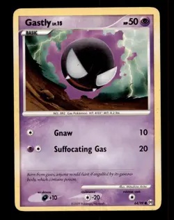 2X Pokemon Card Gastly LV.15 Arceus 64/99 MODERATELY PLAYED Non-Holo Common TCG! - Image 1