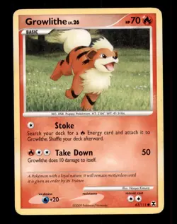 3X Pokemon Card Growlithe LV.26 Supreme Victors 63/111 MODERATELY PLAYED Common! - Image 1