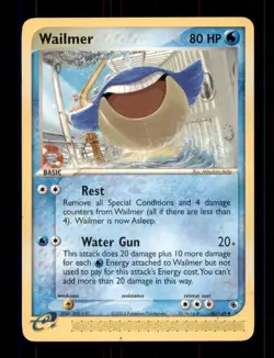 2X Pokemon Card Wailmer (EX Ruby & Sapphire) 48/109 MODERATELY PLAYED Uncmmon!!! - Image 1