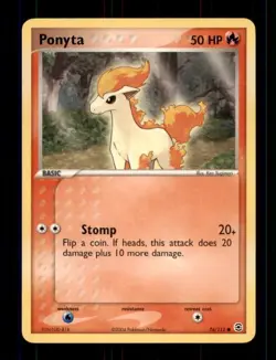 3X Pokemon Card Ponyta (EX FireRed LeafGreen) 76/112 MODERATELY PLAYED Common!!! - Image 1