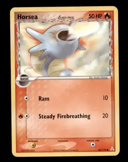 4X Pokemon Card Horsea (EX Holon Phantoms) 66/110 MODERATELY PLAYED Common TCG!! - Image 1