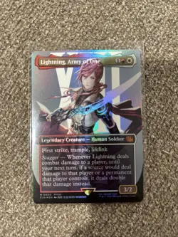 Lightning, Army of One 400 Foil Final Fantasy Magic The Gathering MTG - Image 1