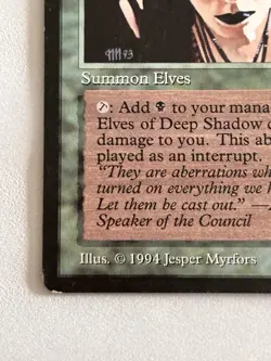 MTG Elves of Deep Shadow The Dark 1994 Vintage Mana Elf MP Old School - Image 5