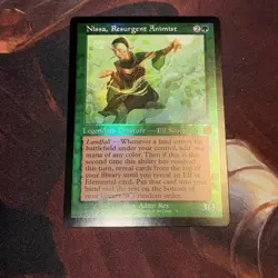 Nissa Resurgent Animist X1 Mtg Aftermath Nm Foil Retro Frame Showcase - Image 1