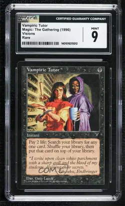 Vampiric Tutor Magic: Visions CGC 9 Mint 1997 - Image 1