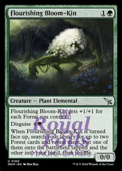 Flourishing Bloom-Kin 4x FOIL MTG Murders at Karlov Manor MKM Uncommon MINT grn - Image 1
