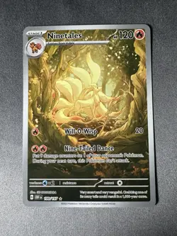 Ninetales 199/197 Illustration Rare Obsidian Flames Pokemon NM FREE SHIPPING - Image 1